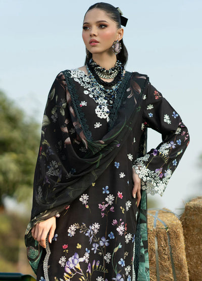 Sardinia Embroidered Lawn Unstitched Suit 3 Piece 901 Black Lotus