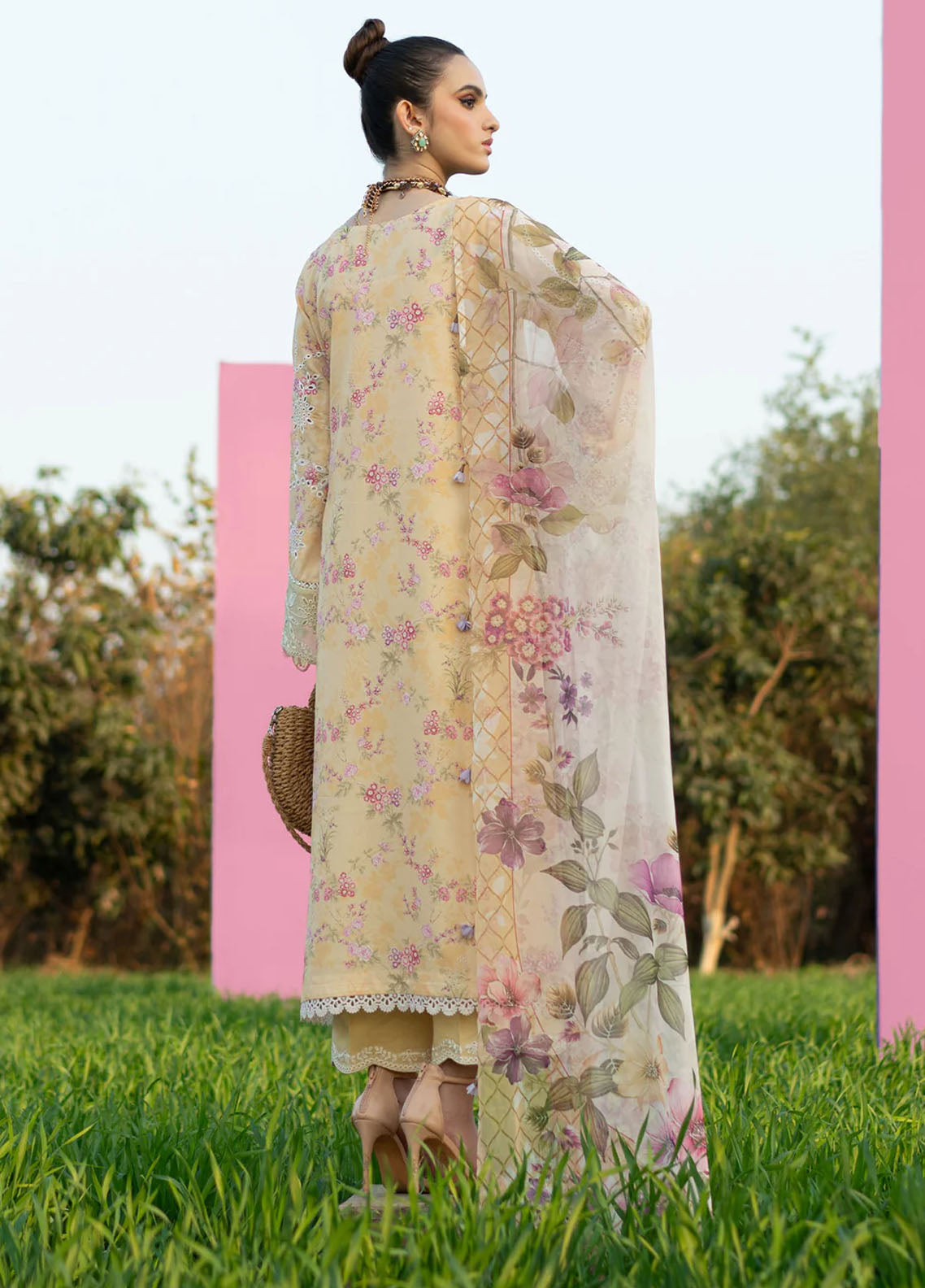 Sardinia Embroidered Lawn Unstitched Suit 3 Piece 903 Sunflower