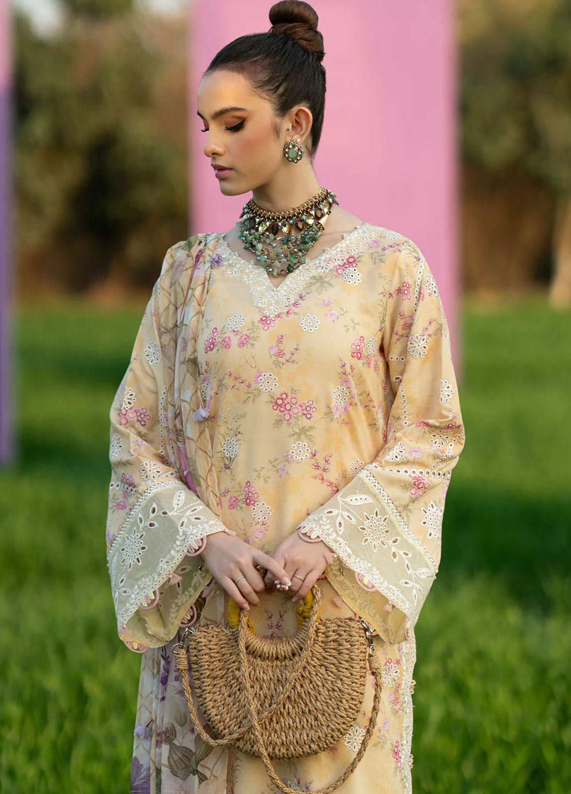 Sardinia Embroidered Lawn Unstitched Suit 3 Piece 903 Sunflower