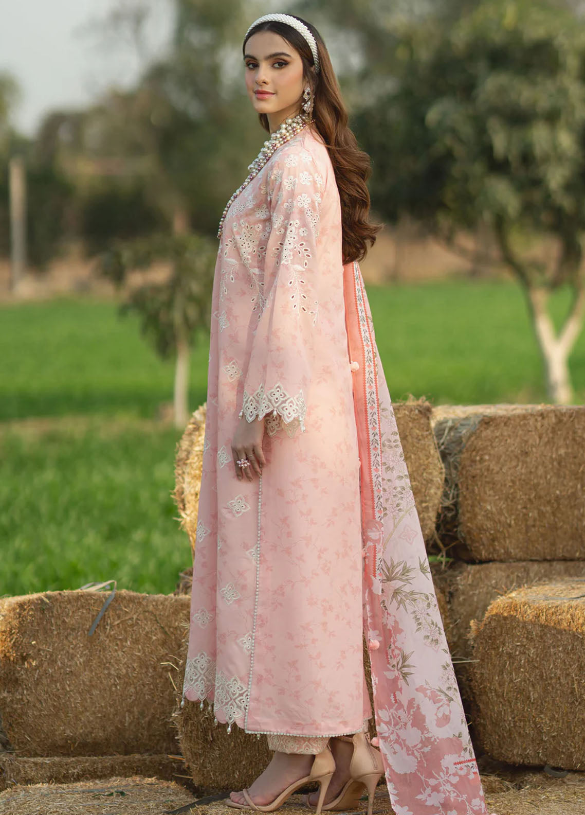 Sardinia Embroidered Lawn Unstitched Suit 3 Piece 904 Dahlia