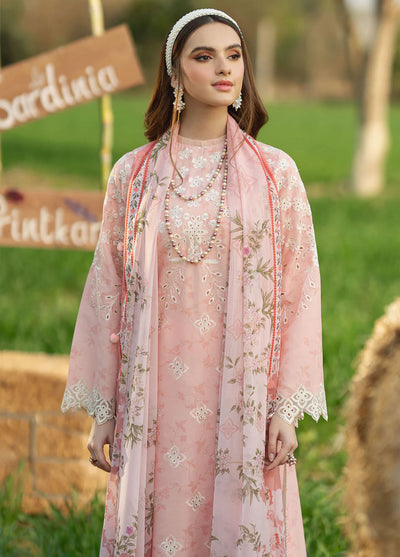 Sardinia Embroidered Lawn Unstitched Suit 3 Piece 904 Dahlia