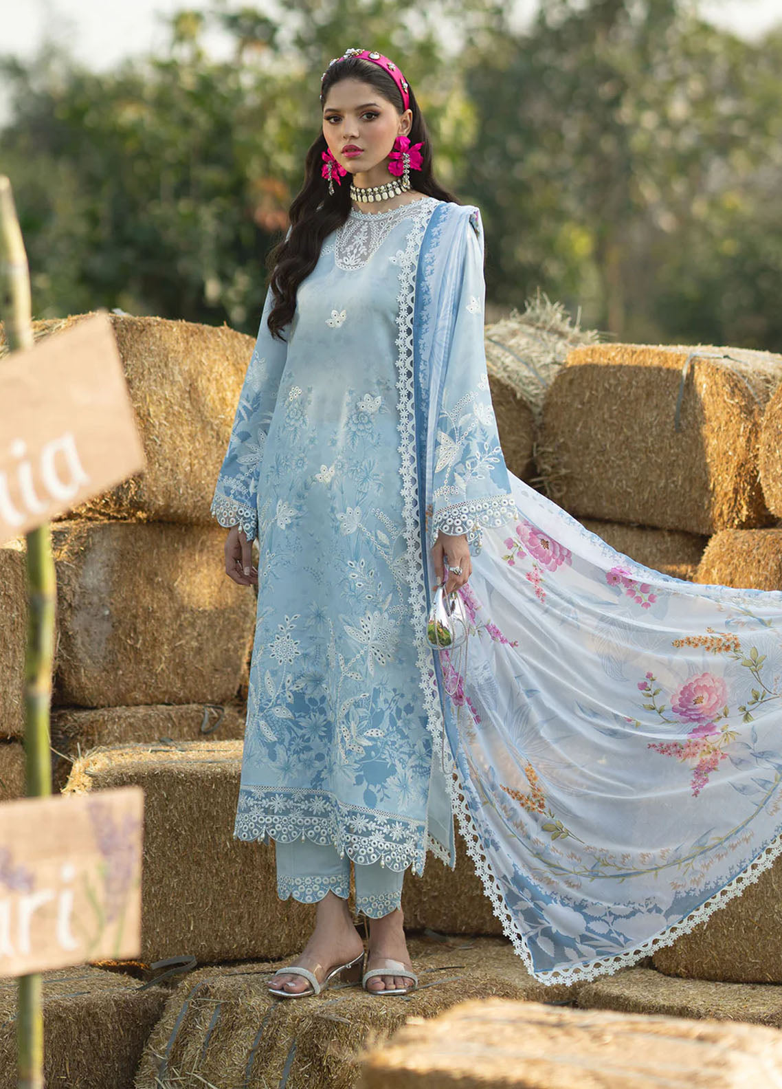 Sardinia Embroidered Lawn Unstitched Suit 3 Piece 906 Iris