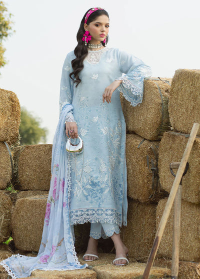 Sardinia Embroidered Lawn Unstitched Suit 3 Piece 906 Iris