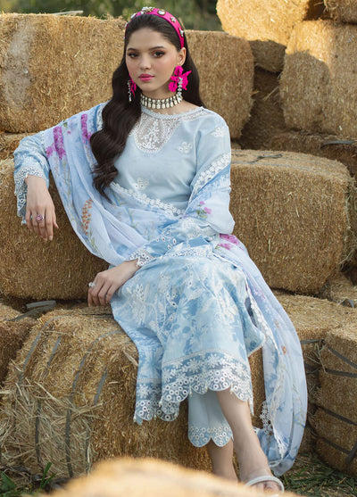 Sardinia Embroidered Lawn Unstitched Suit 3 Piece 906 Iris