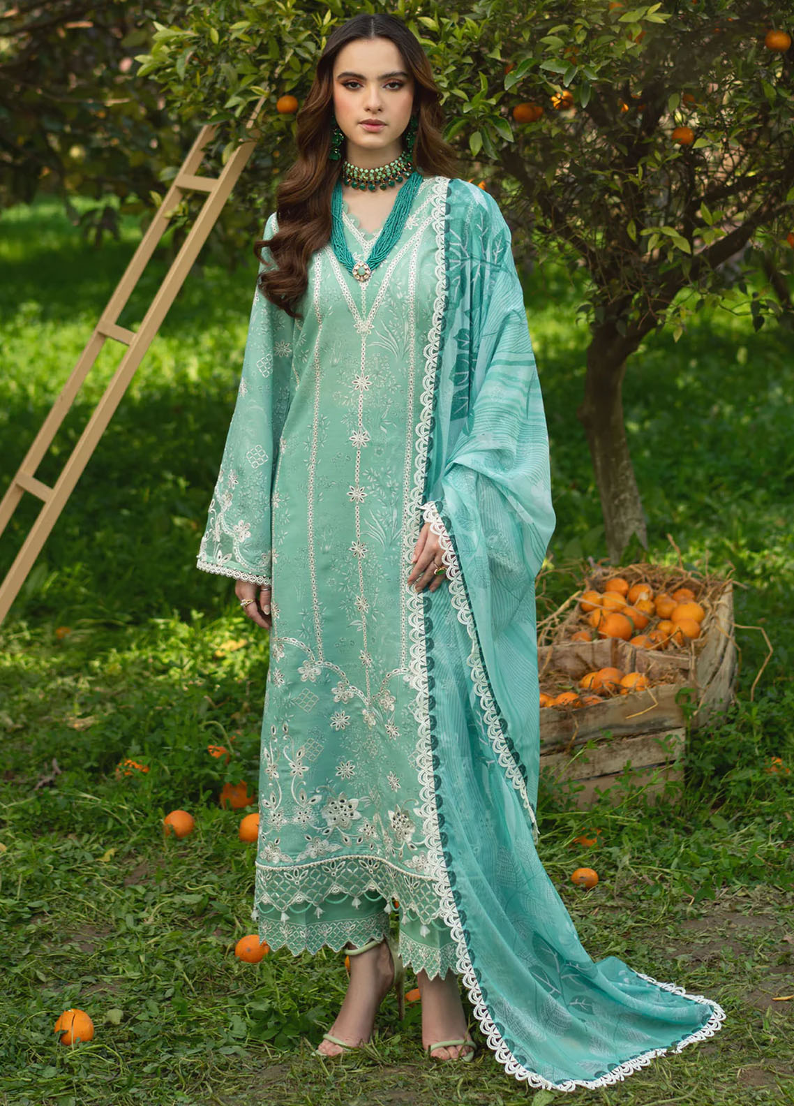 Sardinia Embroidered Lawn Unstitched Suit 3 Piece 907 Day Lily