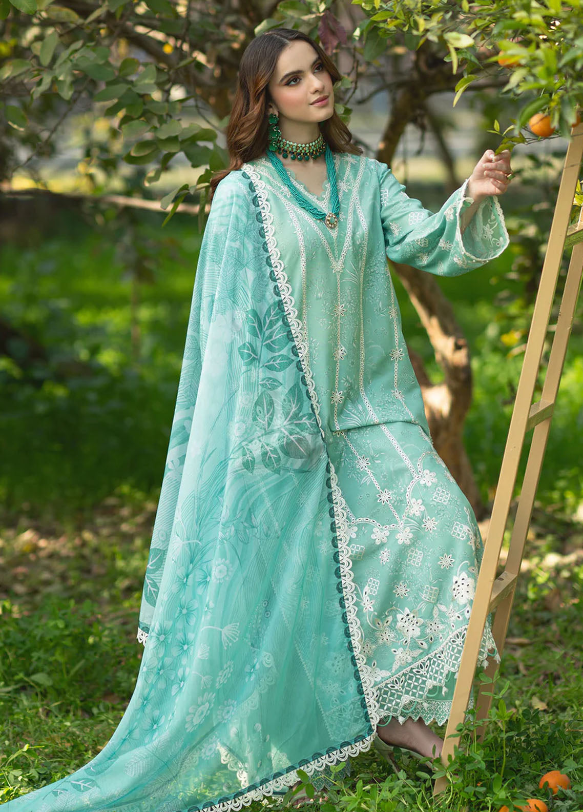 Sardinia Embroidered Lawn Unstitched Suit 3 Piece 907 Day Lily