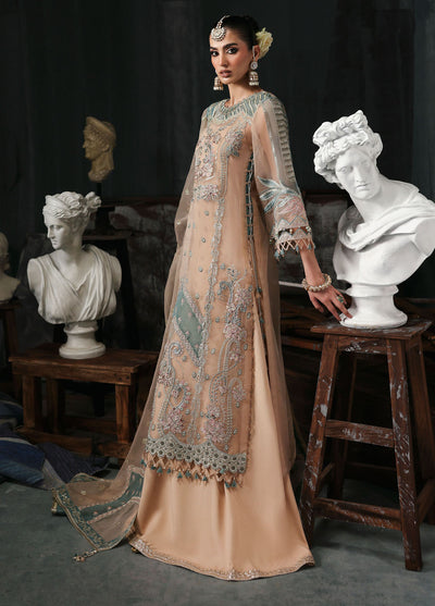 Sardinia Embroidered Organza Suits Unstitched 3 Piece D-1204 Nova
