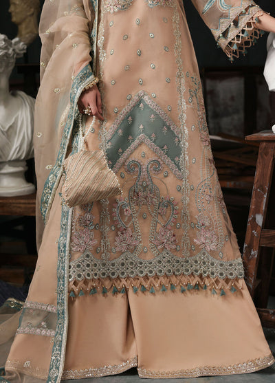 Sardinia Embroidered Organza Suits Unstitched 3 Piece D-1204 Nova