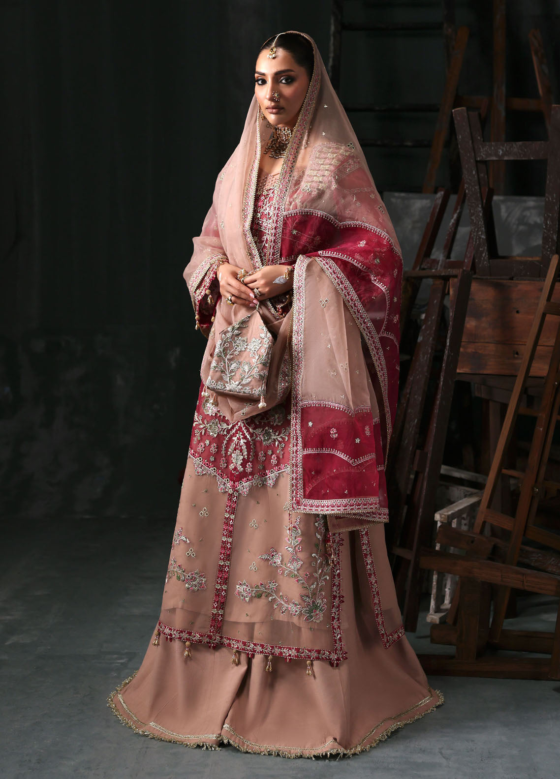 Sardinia Embroidered Organza Suits Unstitched 3 Piece D-1205 Elara
