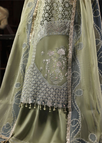 Sardinia Embroidered Organza Suits Unstitched 3 Piece D-1206 Inara