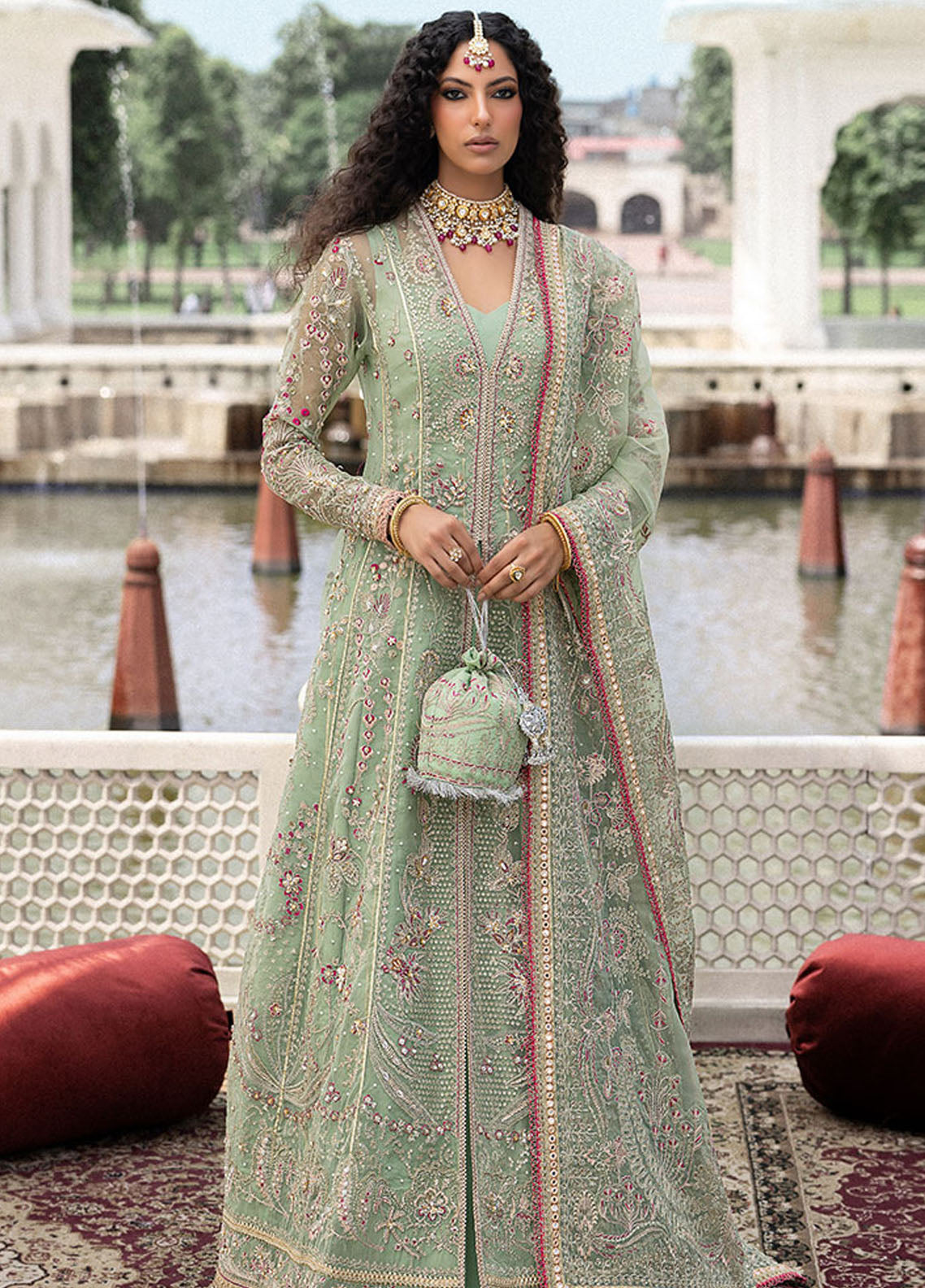 Sardinia Embroidered Suit Unstitched 3 Piece SRD24B 606 Bahar Bano - Formal Collection