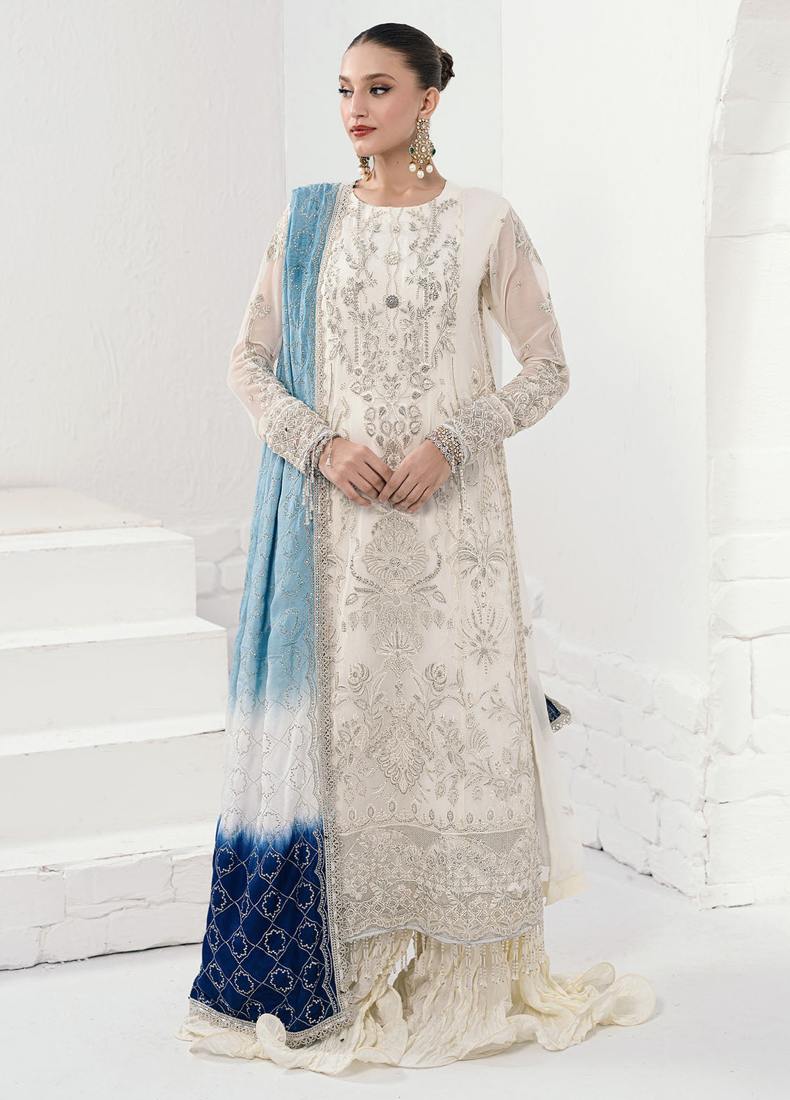 Savoir by Sahane Unstitched Luxury Formals Collection 2024 CT-140003 Ombre