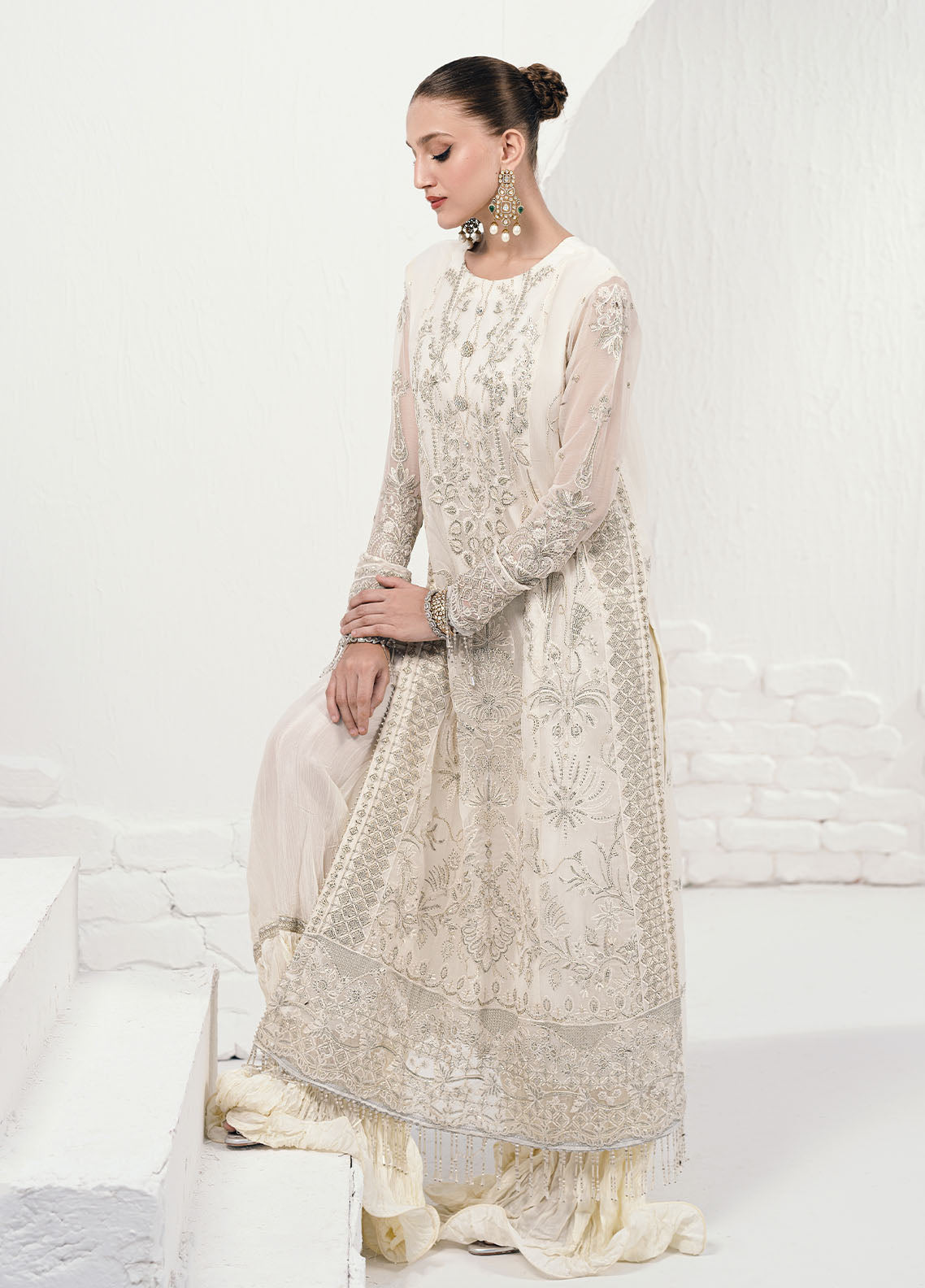 Savoir by Sahane Unstitched Luxury Formals Collection 2024 CT-140003 Ombre