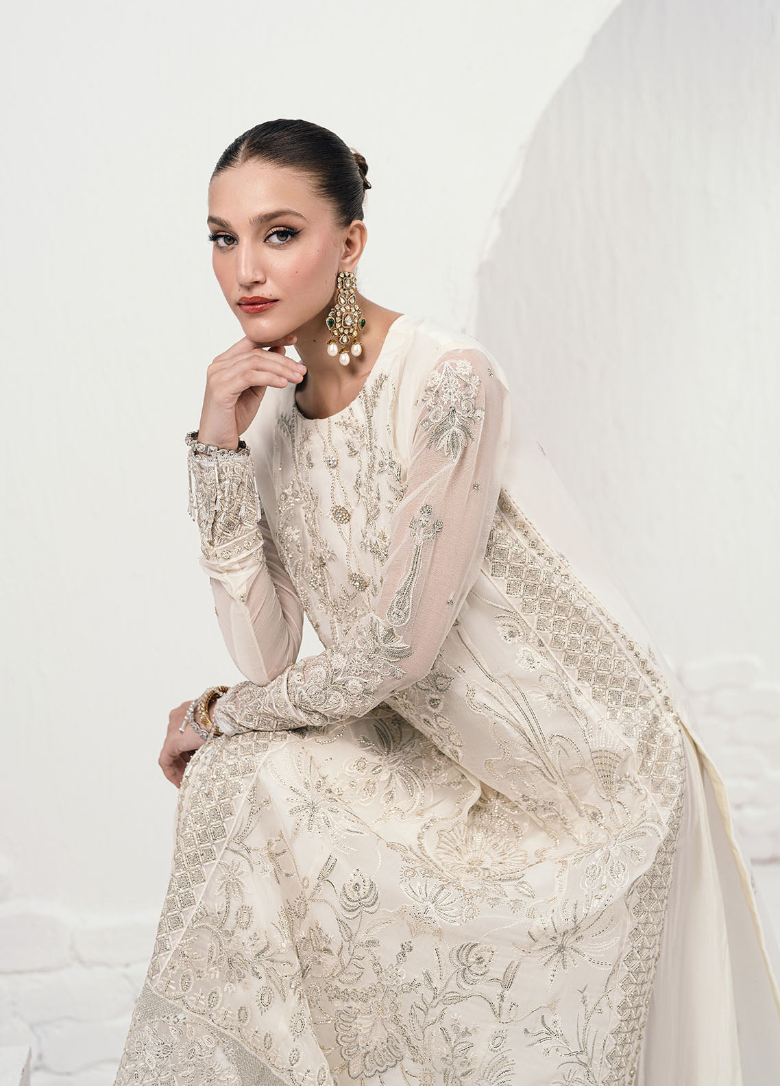 Savoir by Sahane Unstitched Luxury Formals Collection 2024 CT-140003 Ombre