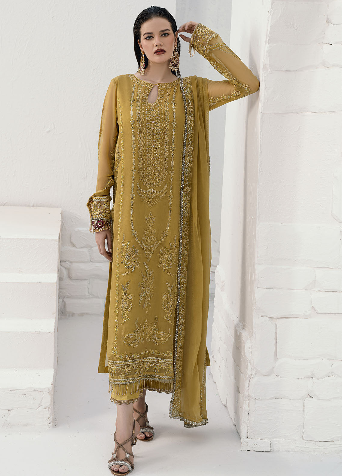 Savoir by Sahane Unstitched Luxury Formals Collection 2024 CT-140005 Girasol