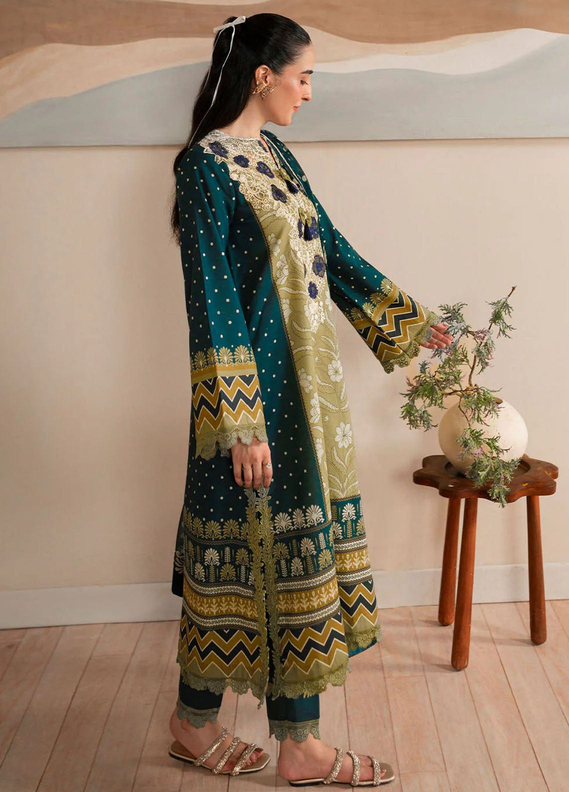 Selene By Roheenaz Unstitched Fall Collection 2024 RNP-01A Ember