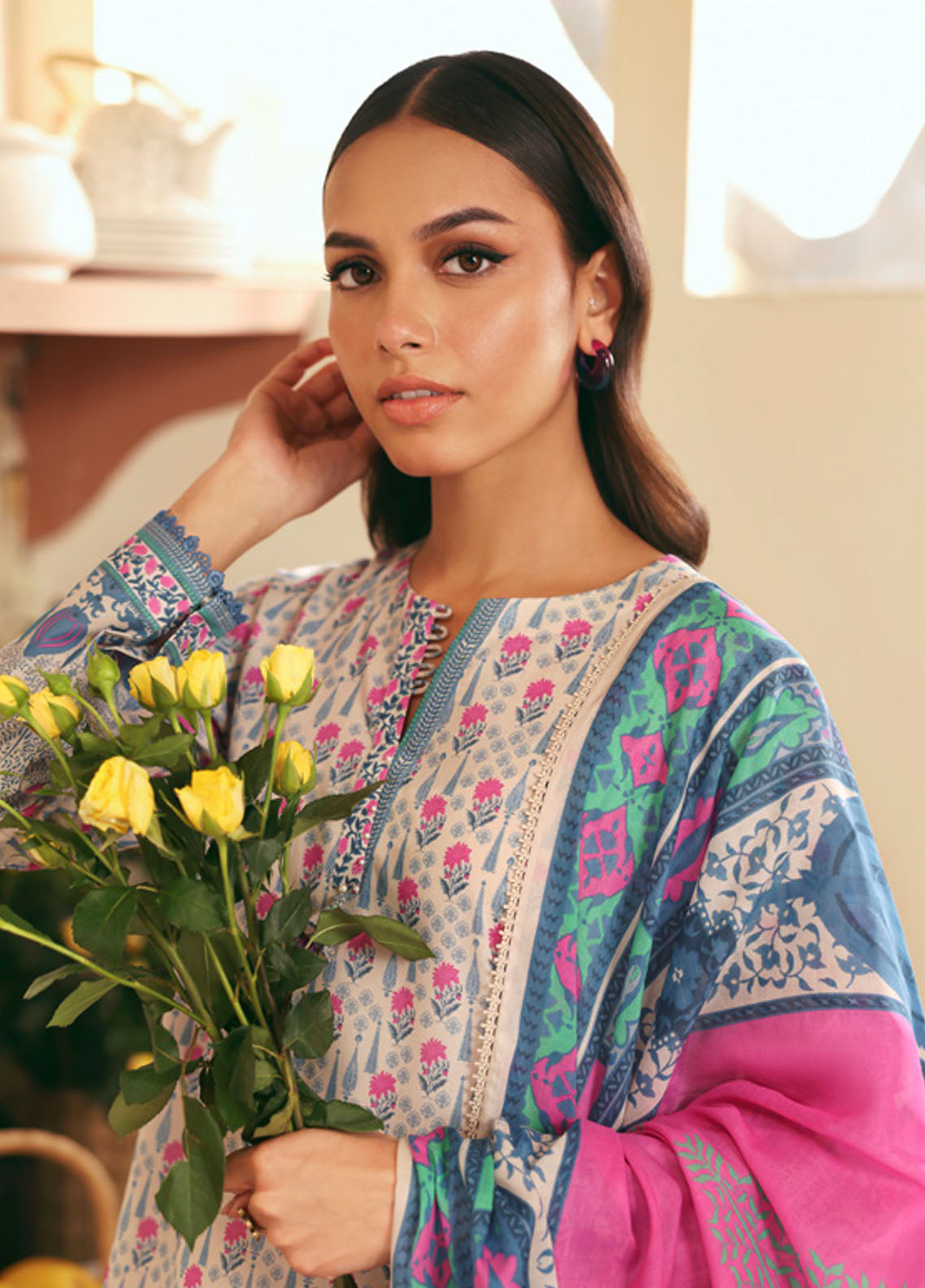 Selene by Sahar Printed Lawn Suits Unstitched 3 Piece SHR25S CL-V1-S25-03 Sultan’S Garden