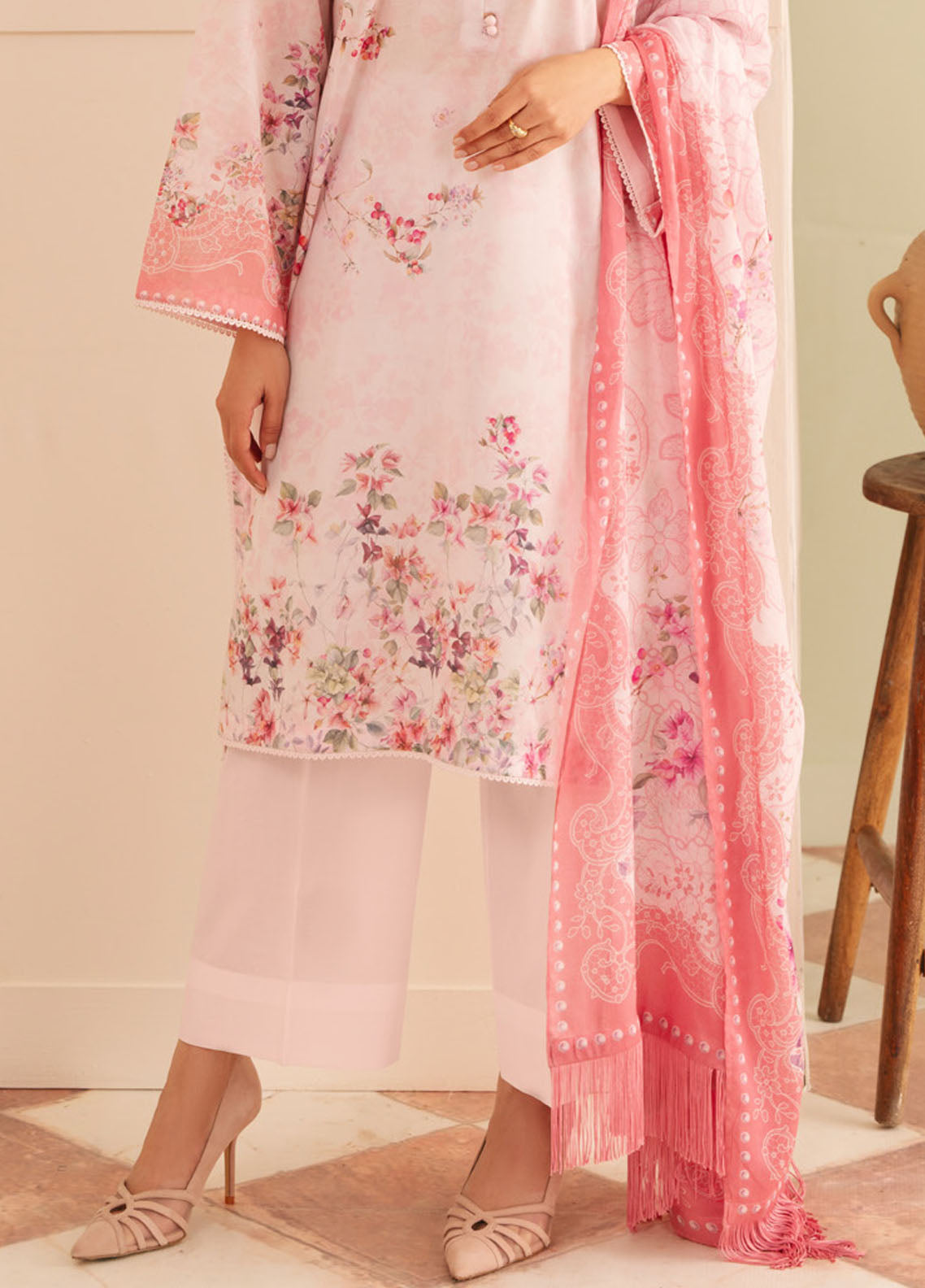 Selene by Sahar Printed Lawn Suits Unstitched 3 Piece SHR25S CL-V1-S25-07 Sakura Dream