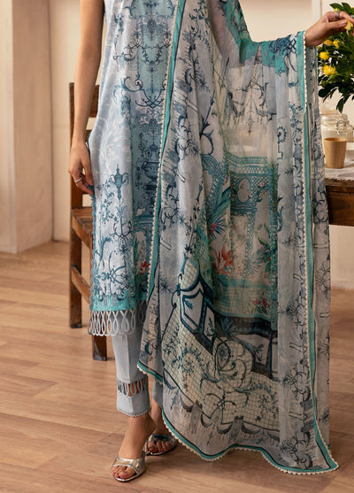 Selene by Sahar Printed Lawn Suits Unstitched 3 Piece SHR25S CL-V1-S25-12 Silver Mist