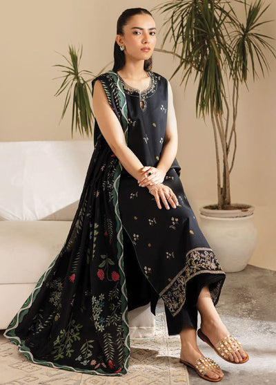 Seran Embroidered Lawn Suits Unstitched 3 Piece D-01 Ravaya