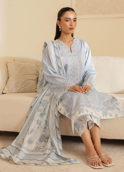 Seran Embroidered Lawn Suits Unstitched 3 Piece D-03 Zerin