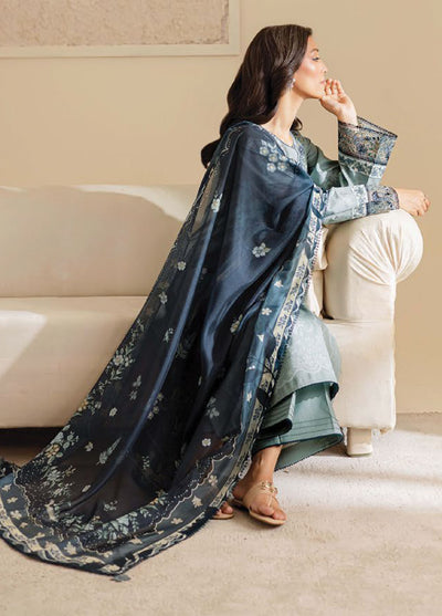Seran Embroidered Lawn Suits Unstitched 3 Piece D-04 Zayra