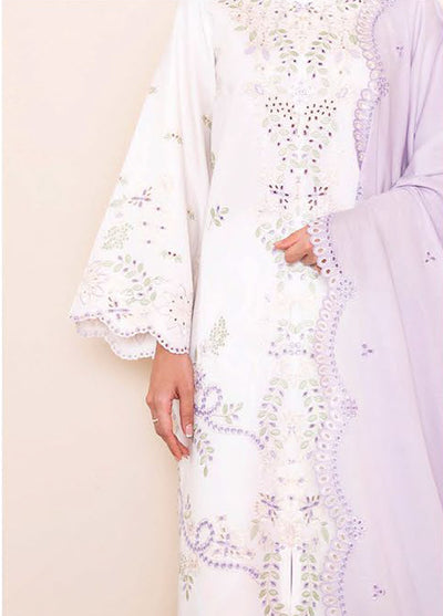 Seran Embroidered Lawn Suits Unstitched 3 Piece SN25ULL D-07 Zureya