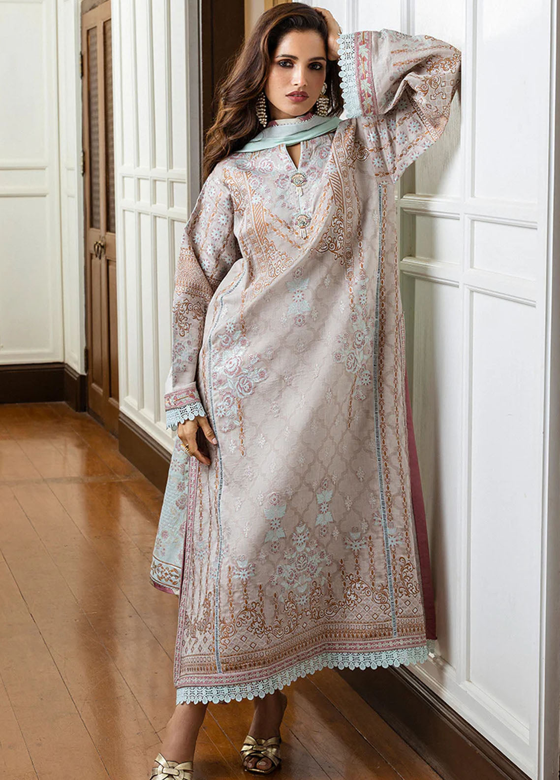 Seraph by Mushq Embroidered Lawn Suit Unstitched 3 Piece MQ25S HML-2502 Arisnoe