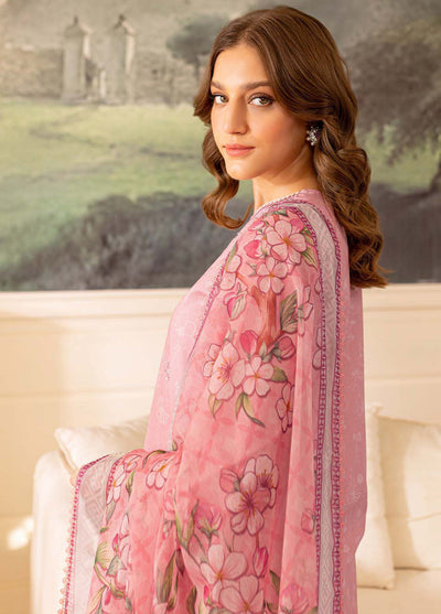 Seraya By Farasha Unstitched Lawn Collection 2024 D-04 Daisy