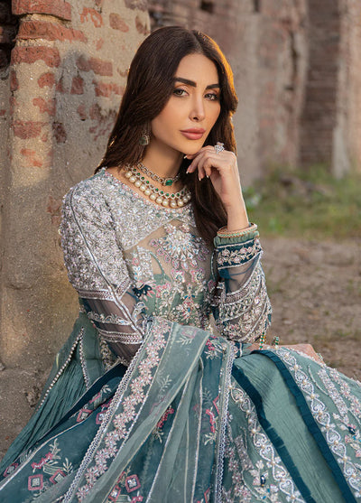 Mehak Yaqoob Pret Embroidered Organza 4 Piece Suit Emery