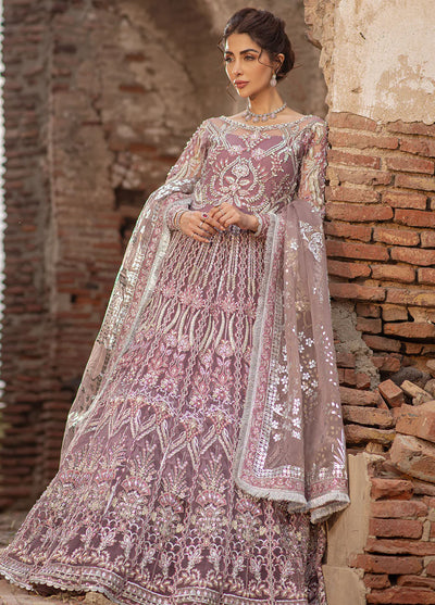 Mehak Yaqoob Pret Embroidered Net 4 Piece Suit Rosa