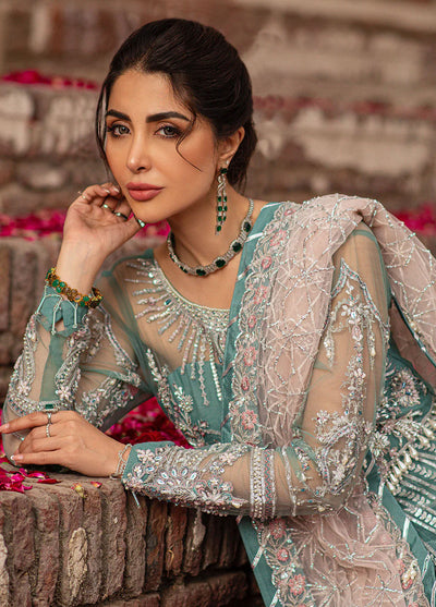 Mehak Yaqoob Pret Embroidered Net 4 Piece Suit Sela