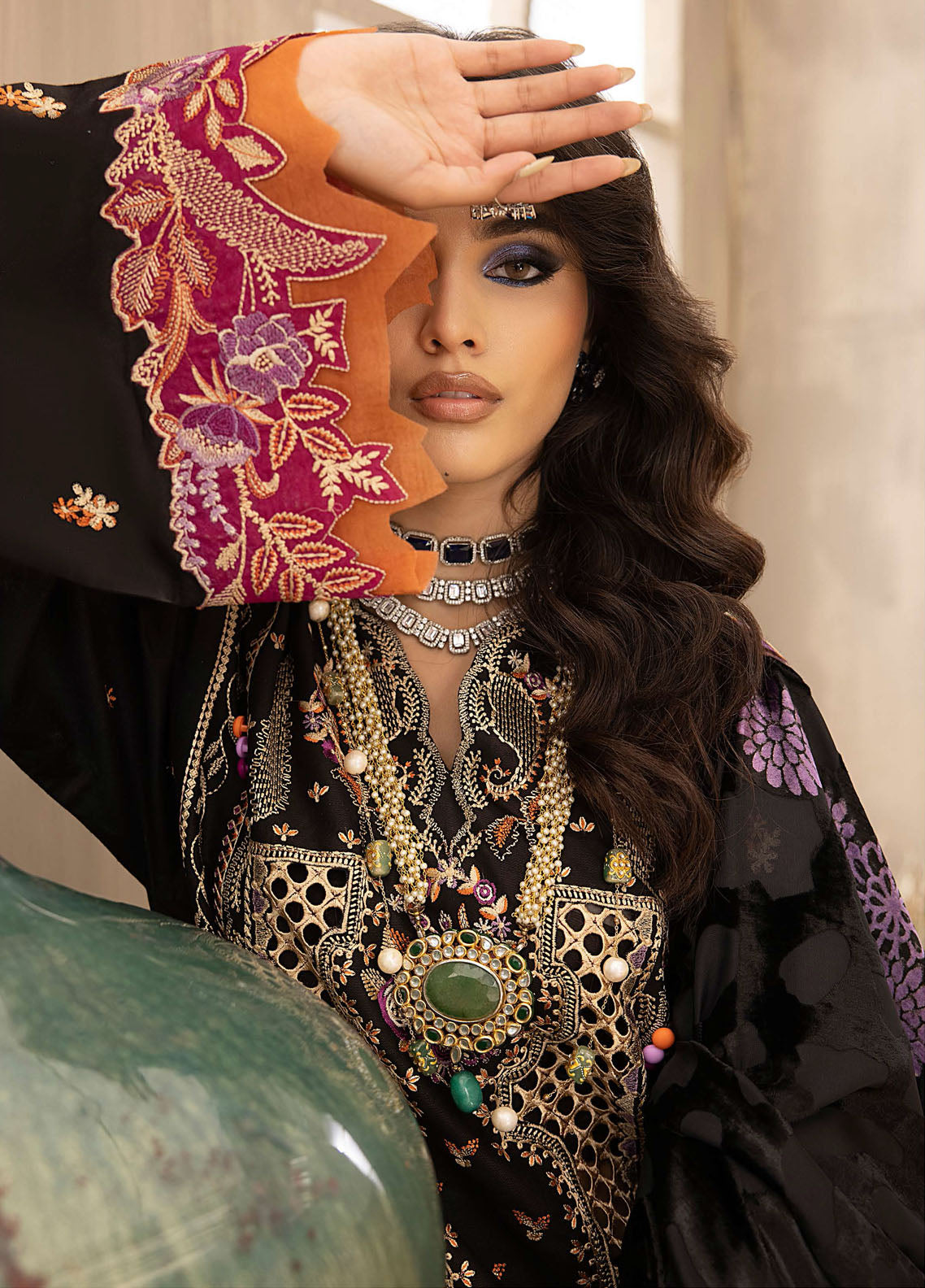 Serene By Bin Ilyas Fall Winter Embroidered Collection 2023 501-B