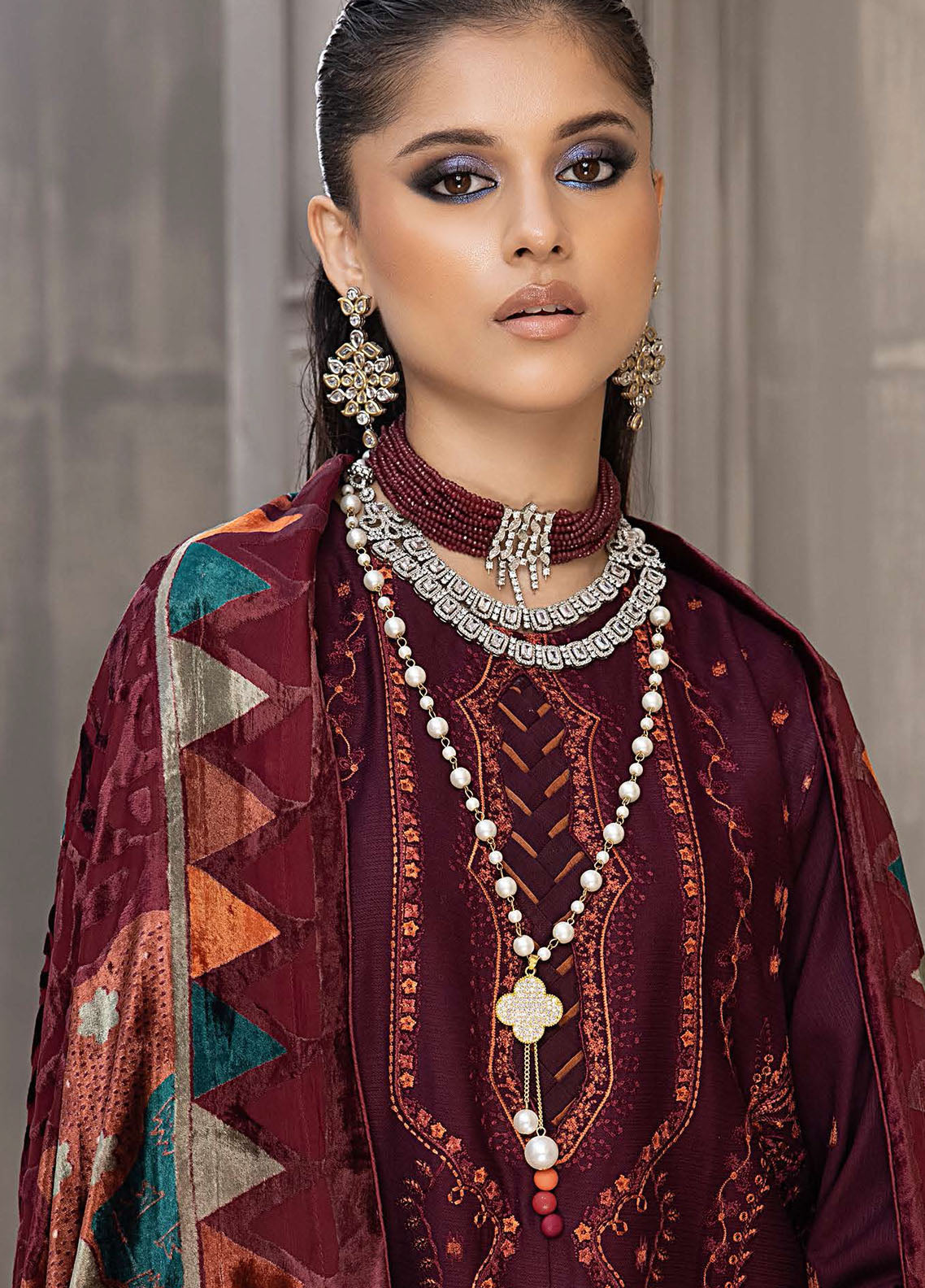 Serene By Bin Ilyas Fall Winter Embroidered Collection 2023 503-B