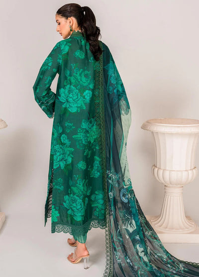 Serene By Shazme Unstitched Lawn Collection 2023 SH-01 Emerald