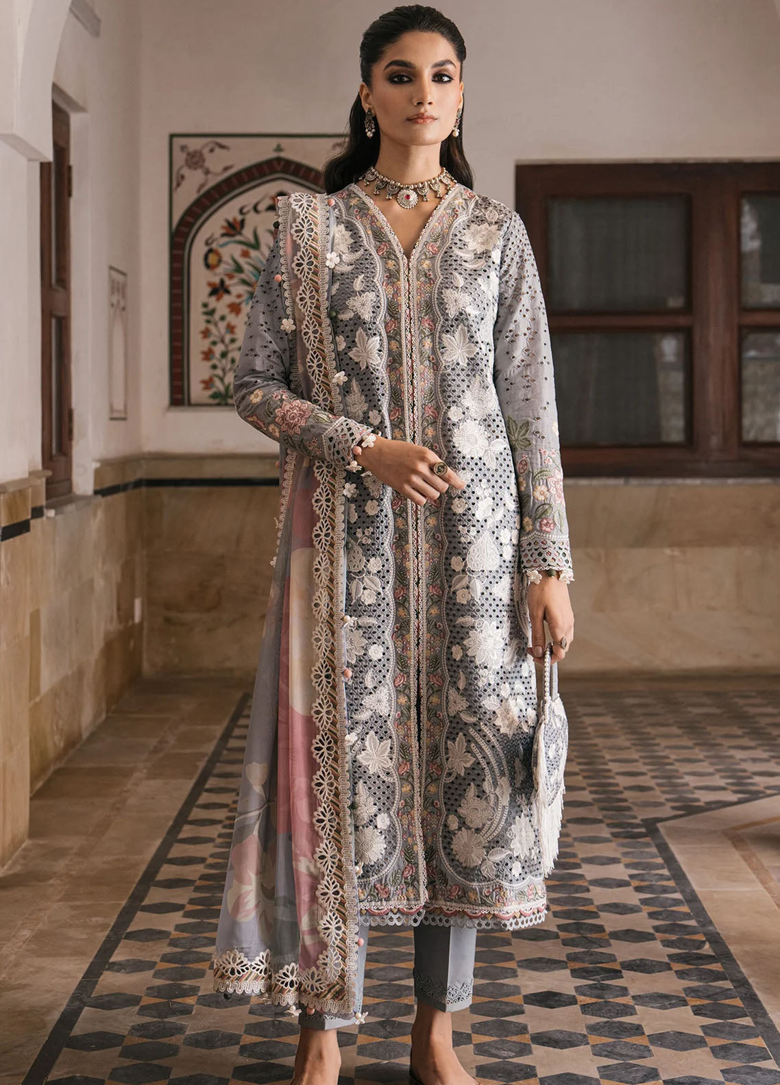 Shahkaar by Jazmin Eid Festive Lawn Collection 2024 D-03