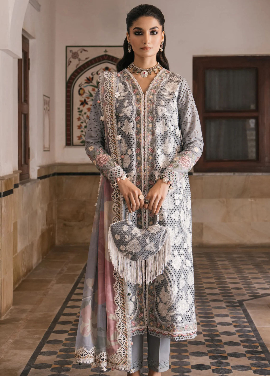 Shahkaar by Jazmin Eid Festive Lawn Collection 2024 D-03