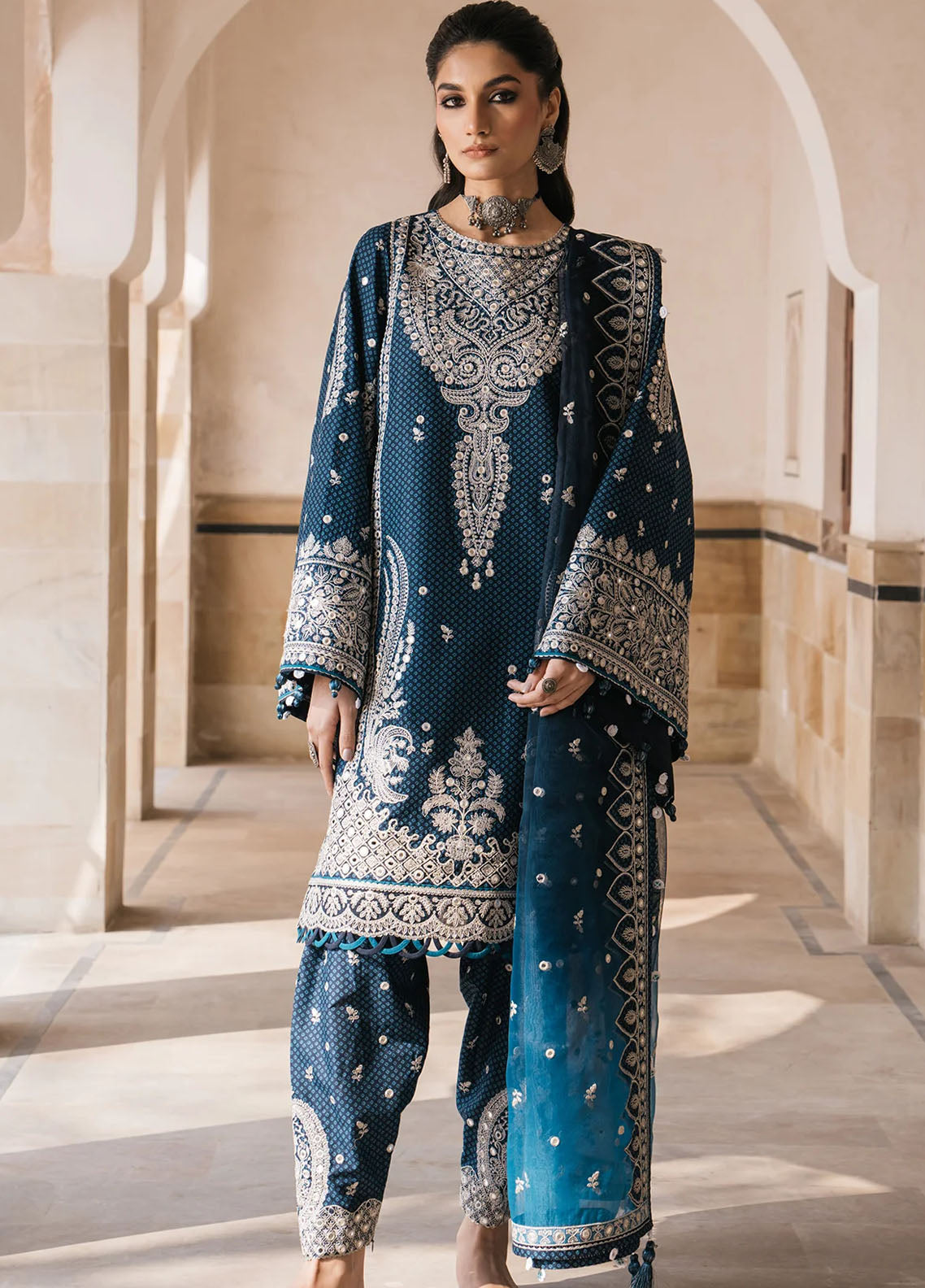 Shahkaar by Jazmin Eid Festive Lawn Collection 2024 D-05