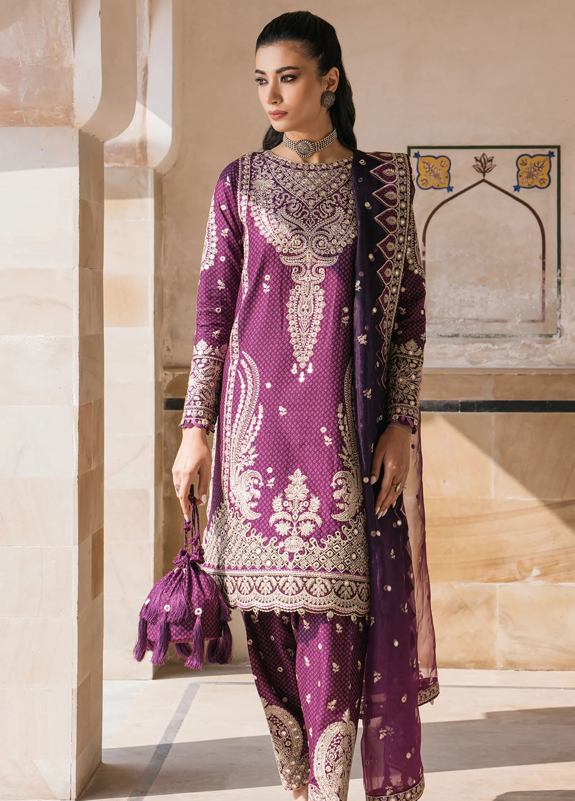 Shahkaar by Jazmin Eid Festive Lawn Collection 2024 D-06