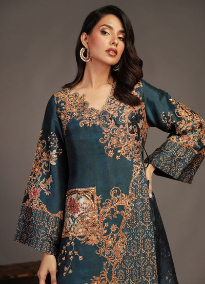 Shamaeel Ansari Pret Embroidered Sheesha Silk 2 Piece RV-02