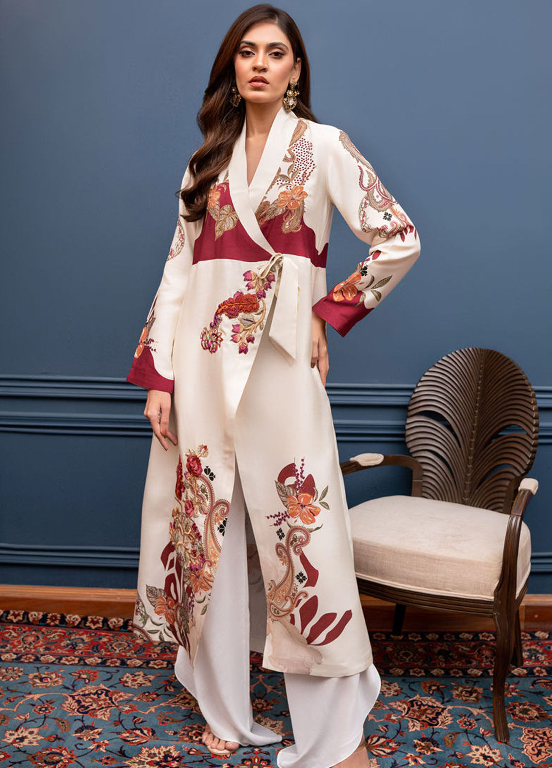 Shamaeel Ansari Pret Printed Silk 2 Piece Suit EKS-03