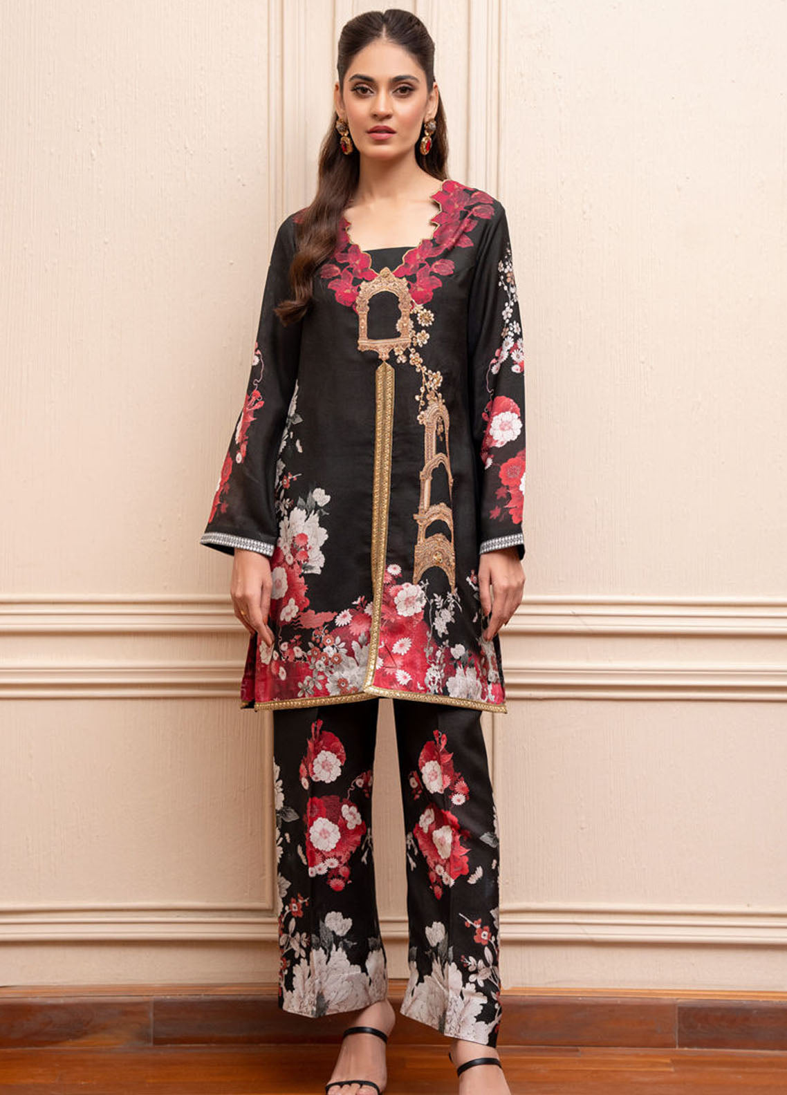 Shamaeel Ansari Pret Printed Silk 2 Piece Suit EKS-05