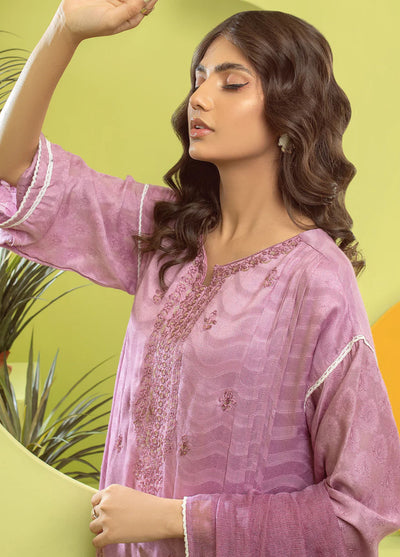 Shamooz Pret Jacquard Cotton 3 Piece Suit SEM-0502 Lilac