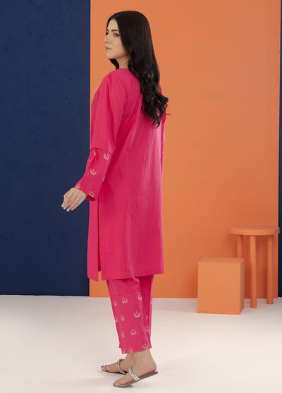 Shamooz Pret Embroidered Cotton 2 Piece Suit SC-027 Hot Pink