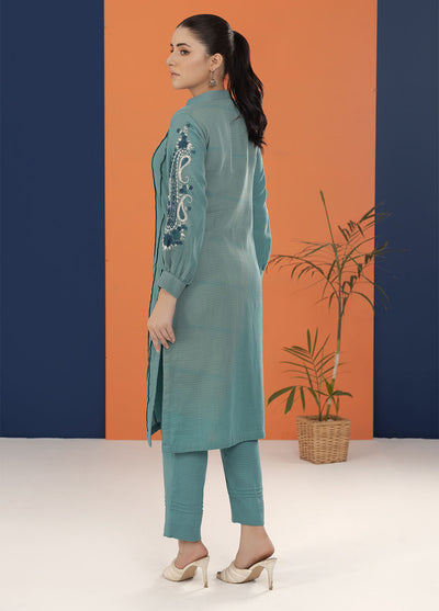 Shamooz Pret Embroidered Cotton 2 Piece Suit SC-029 Light Teal
