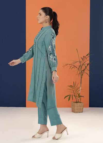 Shamooz Pret Embroidered Cotton 2 Piece Suit SC-029 Light Teal