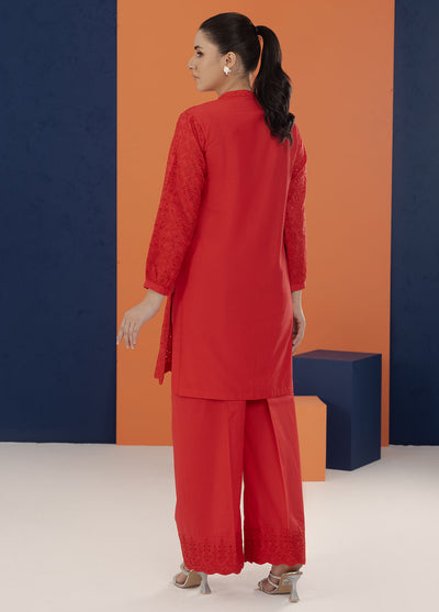 Shamooz Pret Embroidered Cotton 2 Piece Suit SC-032 Red