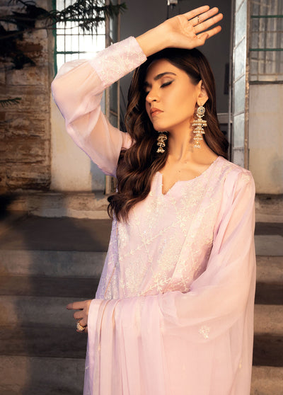 Shamooz Pret Formal Chiffon 3 Piece Suit SEM-0638 Pale