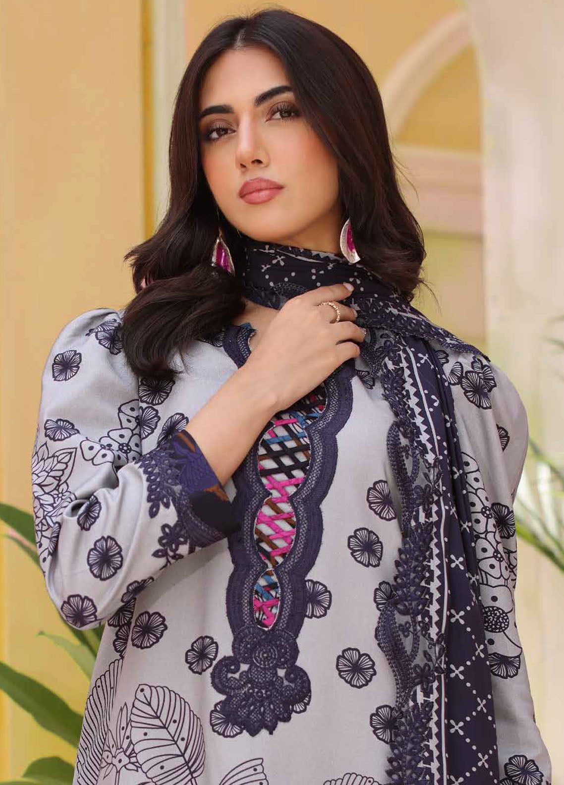 Sheen By Charizma Embroidered Linen Suit Unstitched 3 Piece CRZ24SW SHW4-05 - Winter Collection