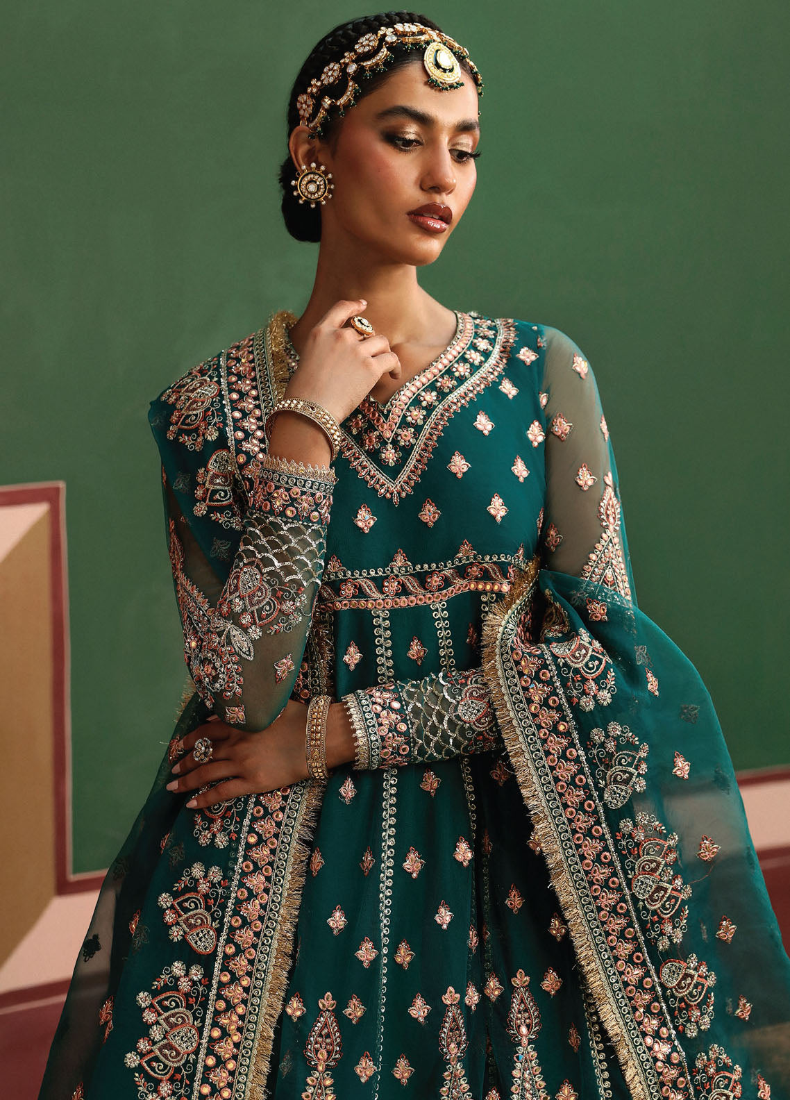 Shehnai By Afrozeh Embroidered Suit Unstitched 3 Piece AF24SW AFS-24-01 Shaista - Formal Collection